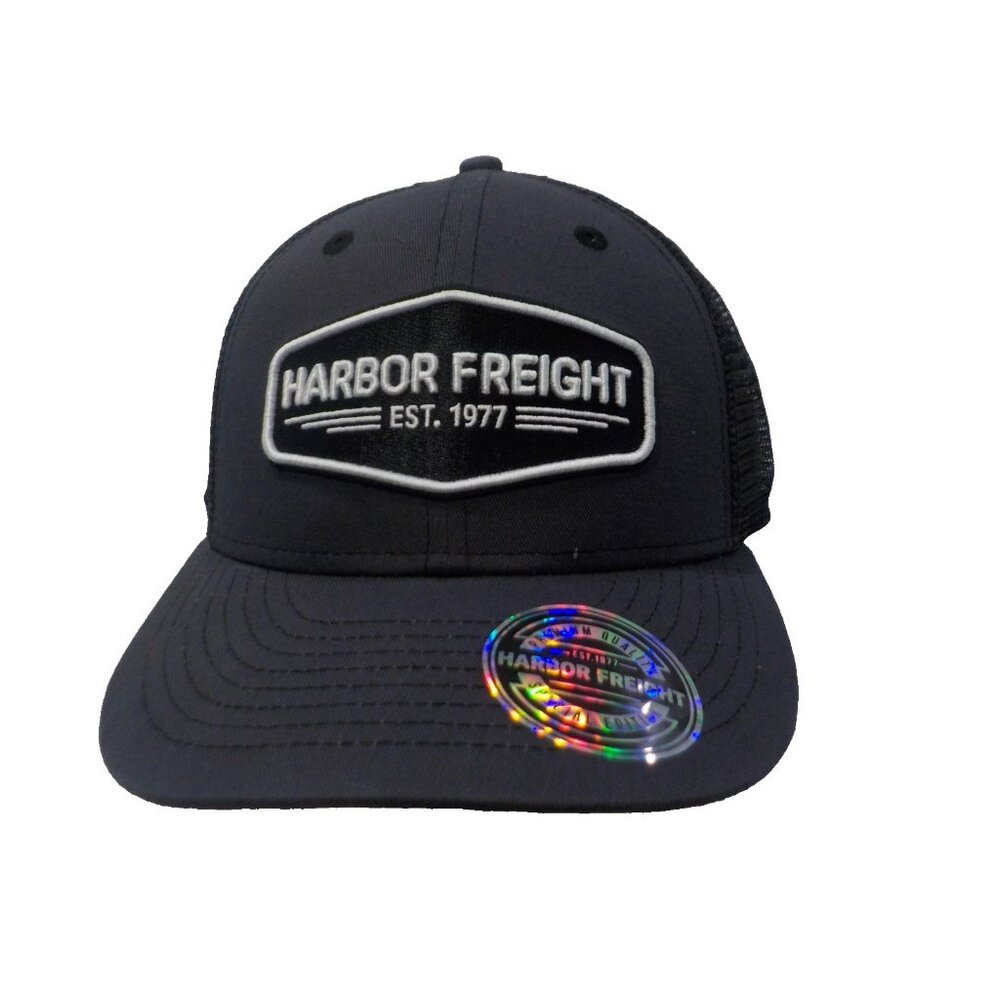 NWT Harbor Freight Snapback Trucker Hat Ball Cap Gray/Black OSFM